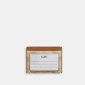 Slim Id Card Case In Signature Canvas